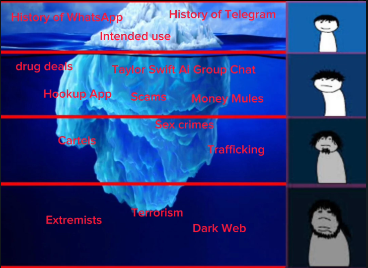 image of the iceberg style summary I used within my video to show/go over topics